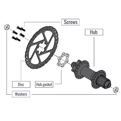 06-HBA001.PT06 Bicycle Hub Adapter Size Durable Bicycle Front Hub Adapter