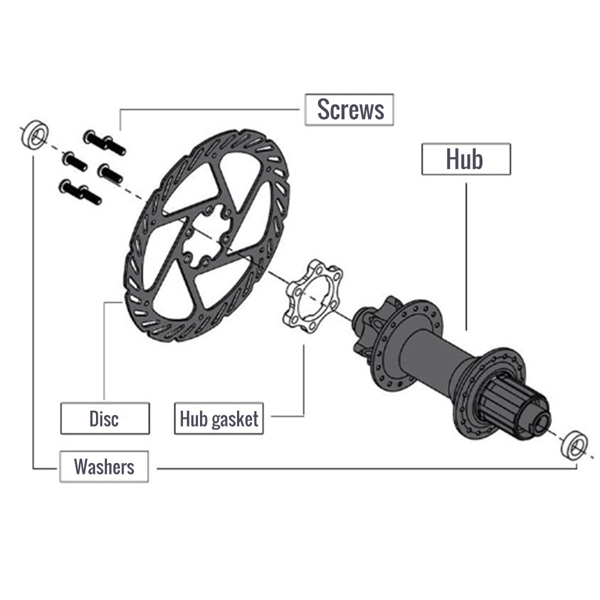 06-HBA001.PT06 Bicycle Hub Adapter Size Durable Bicycle Front Hub Adapter