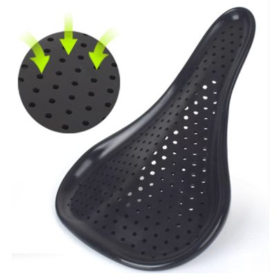 CATAZER bicycle saddle cover showing large concave anti-slip base CATAZER bicycle saddle cover showing large concave anti-slip base