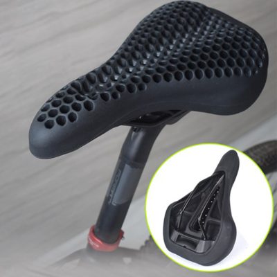 CATAZER bike seat cover installed on road bike – universal fit for most saddles CATAZER bike seat cover installed on road bike – universal fit for most saddles