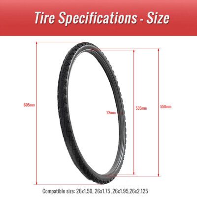 TYE006.PT01 solid tire size 26x1.95 bicycle solid tire size