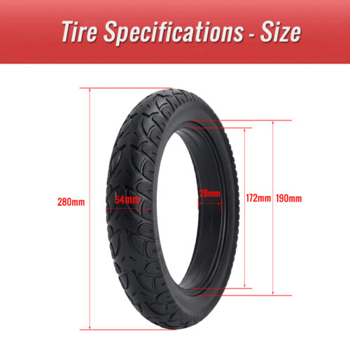 Electric Bicycle Solid Tire inner and outer diameter measurement