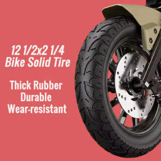 Electric Bicycle Solid Tire Installed On 12 Inch Electric Bike Electric Bicycle Solid Tire installed on 12 inch electric bike