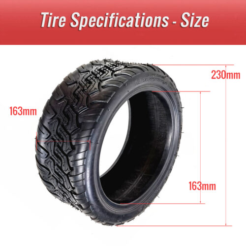 CATAZER 10 Inch Bicycle Tubeless Tires size