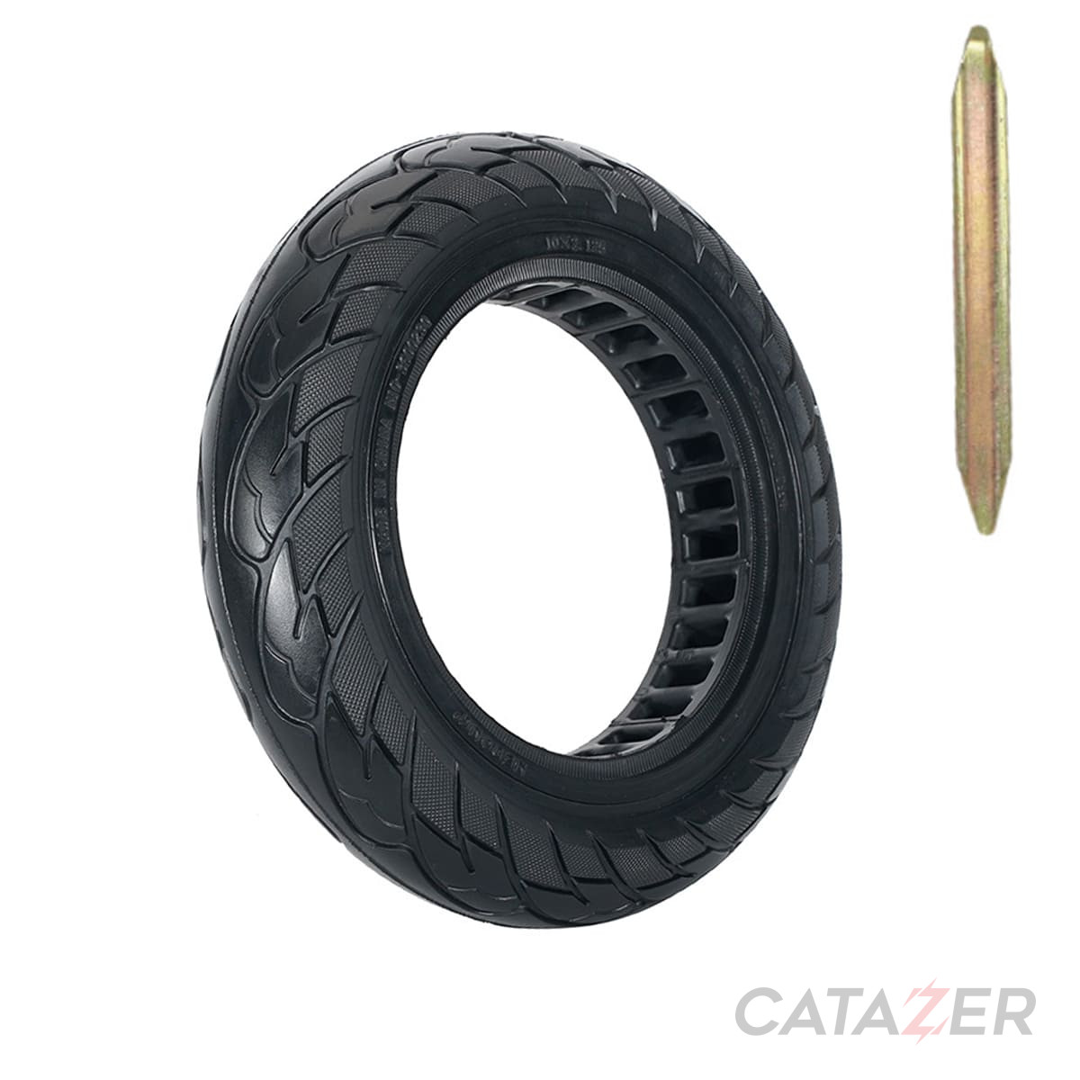 CATAZER 10x2.125 honeycomb solid tire black