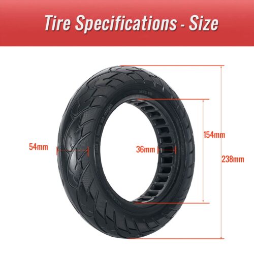 CATAZER 10x2.125 honeycomb tire rubber anti slip tyre size