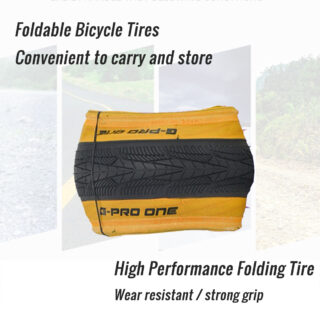 CATAZER 14x1.5 bicycle folding tire yellow edge durable for kid bike