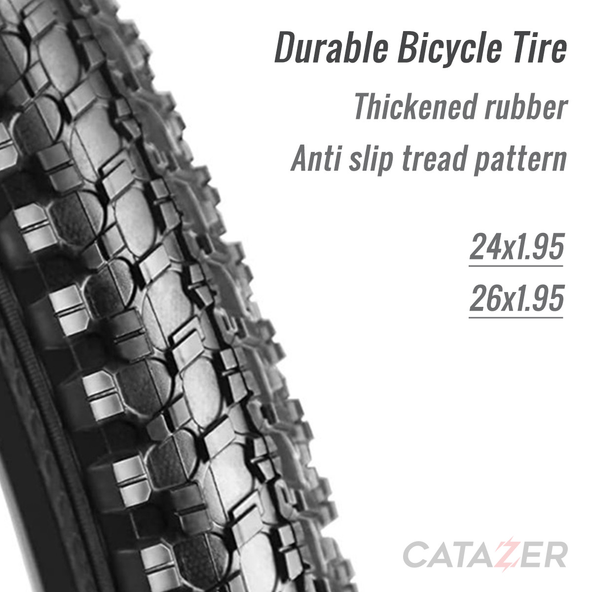 CATAZER 24 26 Inch Tire Installed On Mountain Bike – Reliable Performance For Various Terrains CATAZER 24 26 inch tire installed on mountain bike – reliable performance for various terrains