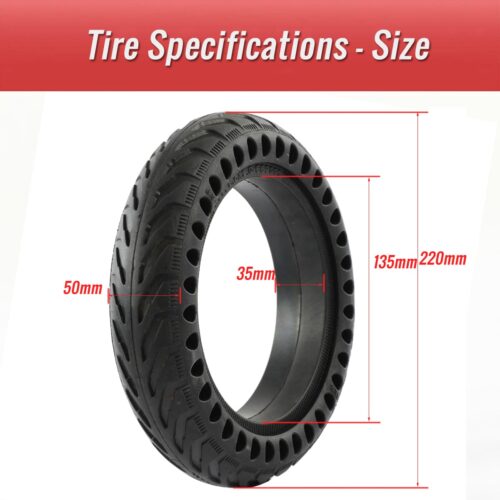 CATAZER 8.5x2.0 8 inch honeycomb solid tire size