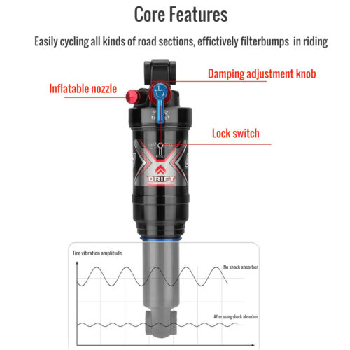 CATAZER air shock installed on mountain bike frame – lightweight pneumatic suspension