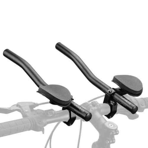 CATAZER aluminum alloy adjustable bike rest handlebar 8cm ergonomic frosted finish