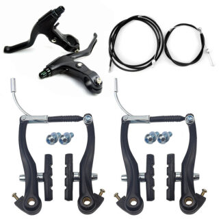 CATAZER Black Complete Front And Rear V Brake Kit With Calipers Levers Cables CATAZER black complete front and rear V brake kit with calipers levers cables