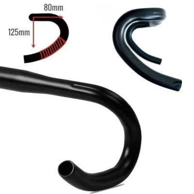 X-BHD002-31.8x400mm.PT02 Fixed Gear Drop Bar Road Bike Drop Bar