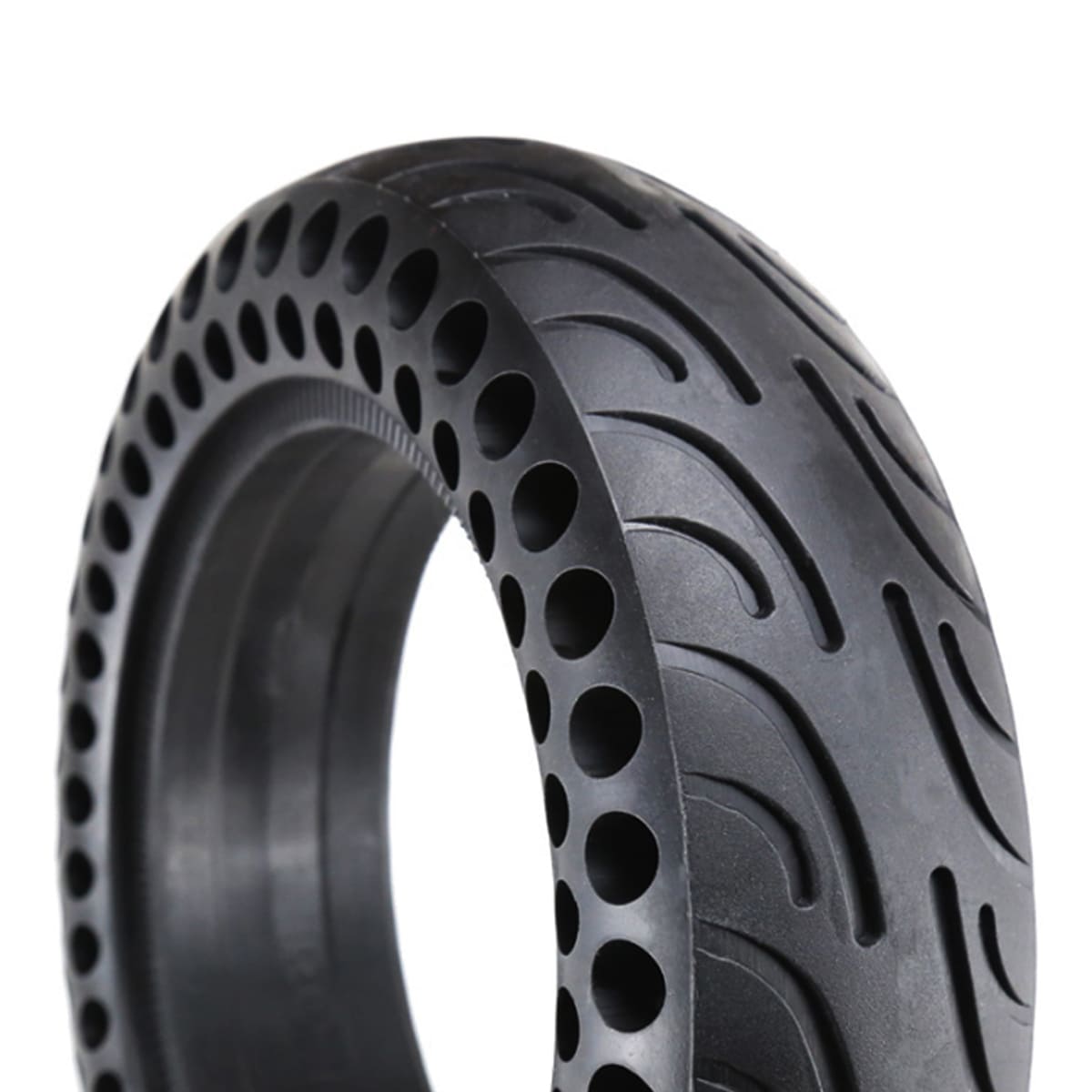 solid tire installed on Evercross electric scooter