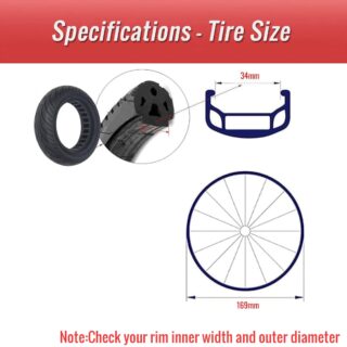 X TYRE916.PT02 10 inch bicycle tire solid tire showing wear-resistant rubber