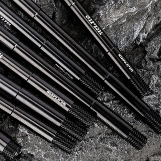 CATAZER Close up of 1.5mm precision threads – standard pitch for most frames