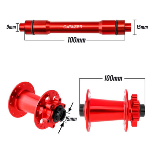 Thru Axle Hub Adapter 12mm to 9mm conversion diameter