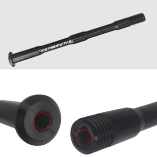 Bike Hub Thru Axle dual end hexagonal anti stripping socket detail