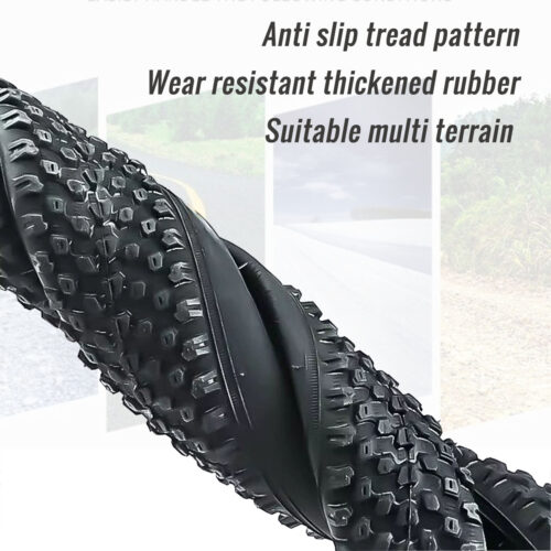 Heavy Duty Bike Tire reinforced steel wire bead detail
