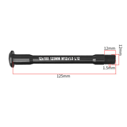 bike hub thru axle size