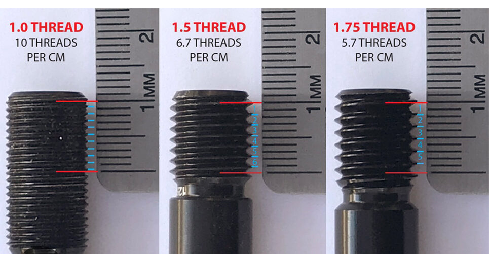 carbon fiber bicycle thru axle size measure