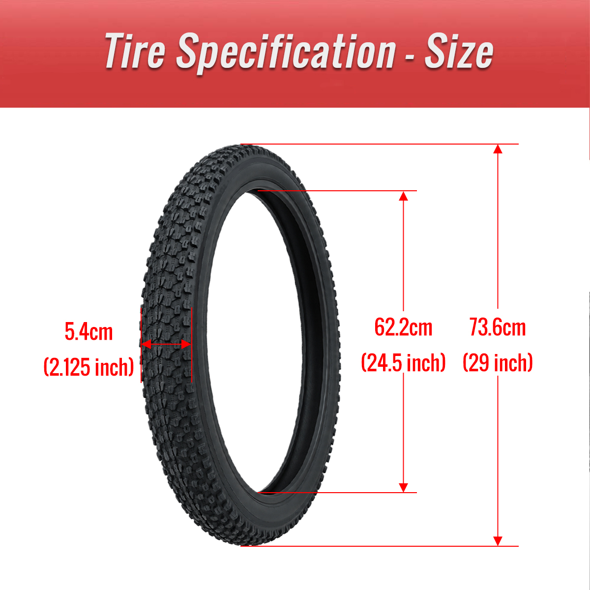 catazer folding bike tire size
